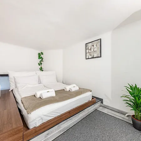 Apartmán Westend Loft Chic 2br W Ac By Nyugati & M3 Metro Budapešť